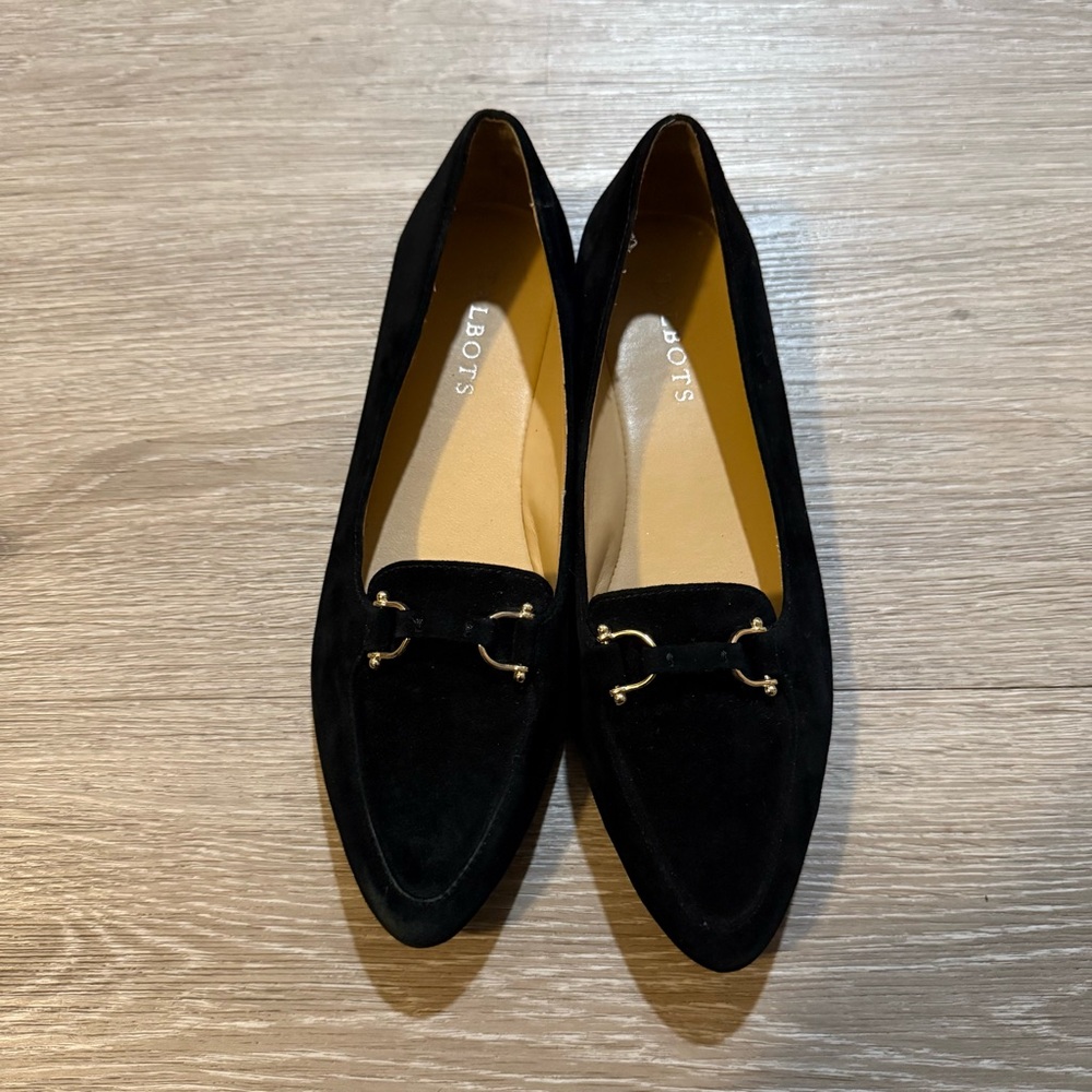 Talbots Black Suede Loafers